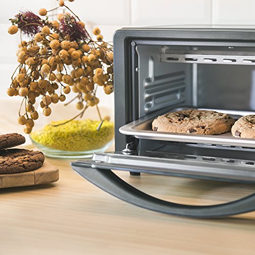 Cecotec Horno Sobremesa Bake&Toast 450. 1000 W, Capacidad de 10 Litros, Temperatura hasta 230ºC, Temporizador hasta 60 Minutos, Perfecto para Panini y Bollería
